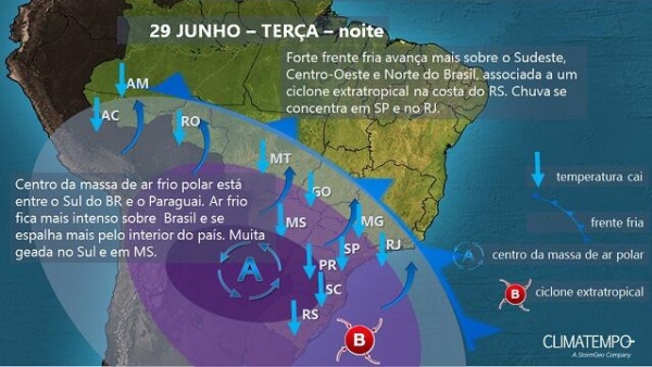 Frente fria causa chuva e queda da temperatura no RJ - Notícias Climatempo